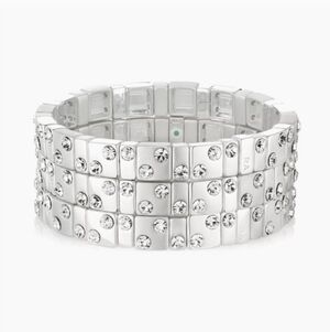 Roxanne Assoulin Twinkle Twinkle Bracelets in Silver Set Of 3